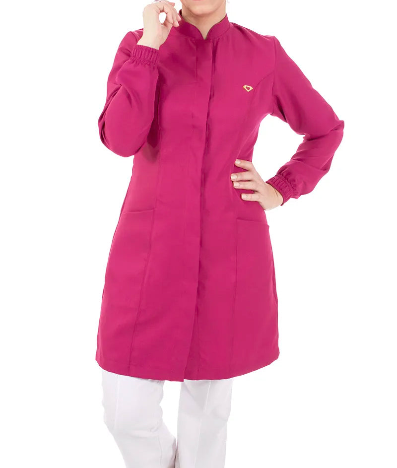 BELLE - Modern V-Noched Lapel, Hidden Buttons, Elastic Cuff