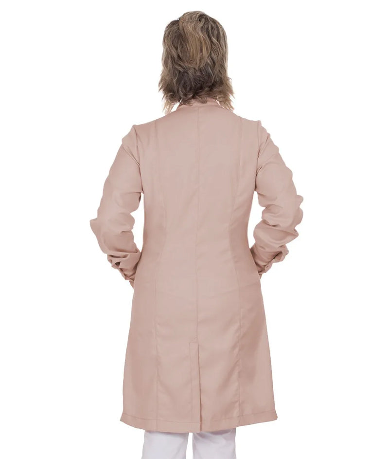 CRISTALLE - V-Notched Lapel, Silver Zipper, Long Sleeve, Tailored Cuffs