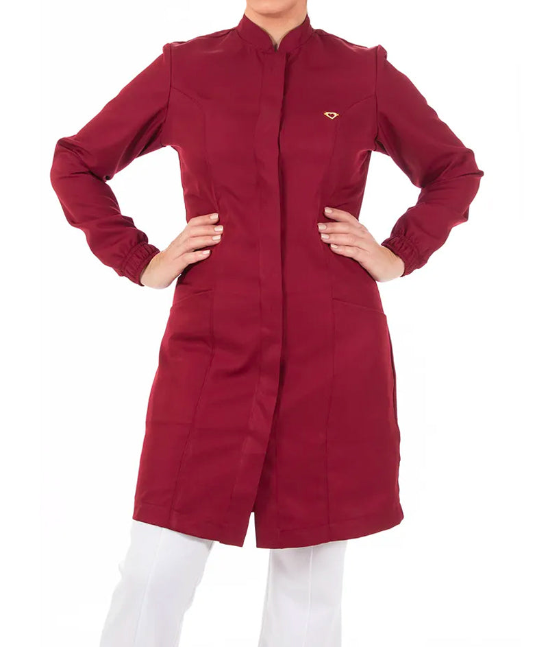 BELLE - Modern V-Noched Lapel, Hidden Buttons, Elastic Cuff