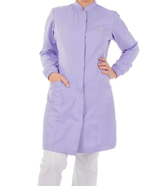 BELLE - Modern V-Noched Lapel, Hidden Buttons, Elastic Cuff