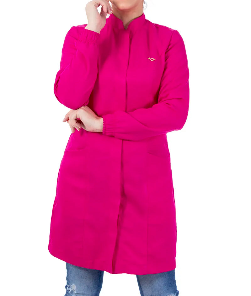 BELLE - Modern V-Noched Lapel, Hidden Buttons, Elastic Cuff